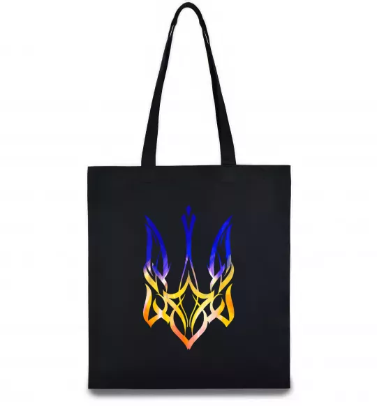 Еко-сумка Герб палає Чорний фото