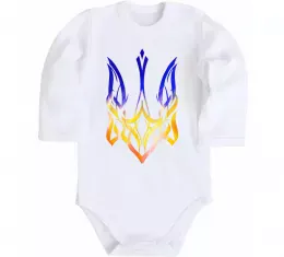 Дитячий бодік Герб палає Білий фото