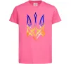 Детская футболка Герб палає Ярко-розовый фото