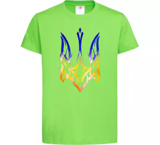 Детская футболка Герб палає Лаймовый фото