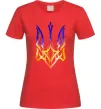 Жіноча футболка Герб палає Червоний Жіноча футболка Герб палає Червоний фото