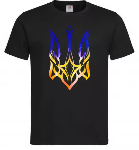 Чоловіча футболка Герб палає Чорний фото