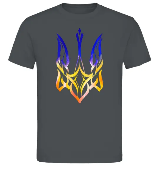 Чоловіча футболка Герб палає Графіт фото