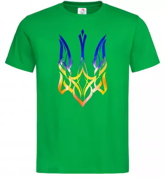 Чоловіча футболка Герб палає Зелений фото