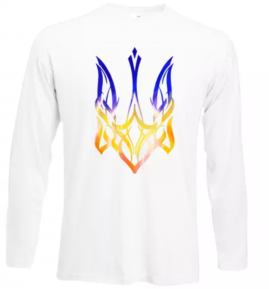 Лонгслив Герб палає Белый фото