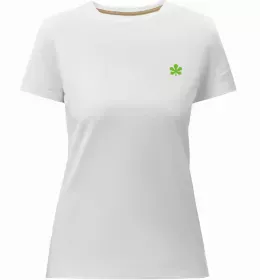 Женская премиум футболка Київ каштан емблема Белый фото