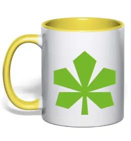 Чашка с цветной ручкой