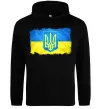 Чоловіча толстовка (худі) Прапор України з подряпинами Чорний Чоловіча толстовка (худі) Прапор України з подряпинами Чорний фото