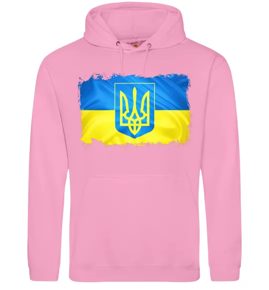 Женская толстовка (худи) Прапор України з подряпинами Розовый фото