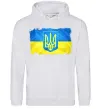 Женская толстовка (худи) Прапор України з подряпинами Серый меланж Женская толстовка (худи) Прапор України з подряпинами Серый меланж фото