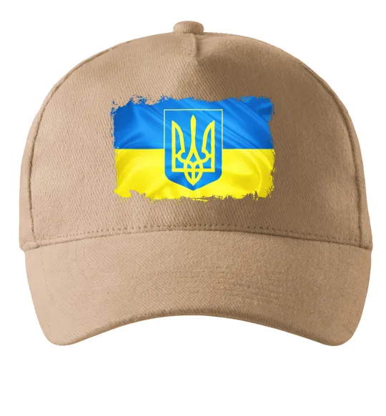 Кепка Прапор України з подряпинами Песочный фото
