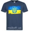 Чоловіча футболка Прапор України з подряпинами Темно-синій фото