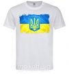 Чоловіча футболка Прапор України з подряпинами Білий фото