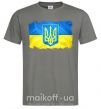 Мужская футболка Прапор України з подряпинами Графит фото