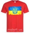 Чоловіча футболка Прапор України з подряпинами Червоний фото