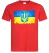Чоловіча футболка Прапор України з подряпинами Червоний Чоловіча футболка Прапор України з подряпинами Червоний фото
