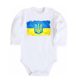 Дитячий бодік Прапор України з подряпинами