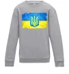 Детский Свитшот Прапор України з подряпинами Серый меланж Детский Свитшот Прапор України з подряпинами Серый меланж фото
