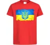 Детская футболка Прапор України з подряпинами Красный фото