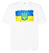 Футболка Оверсайз Прапор України з подряпинами Белый фото