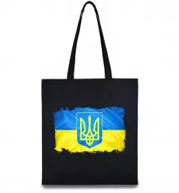 Эко-сумка Pantone Український прапор Черный фото