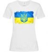 Женская футболка Прапор України з подряпинами Белый фото