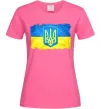 Жіноча футболка Прапор України з подряпинами Яскраво-рожевий Жіноча футболка Прапор України з подряпинами Яскраво-рожевий фото