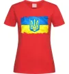 Жіноча футболка Прапор України з подряпинами Червоний Жіноча футболка Прапор України з подряпинами Червоний фото