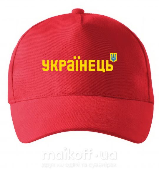 Кепка Українець Червоний фото