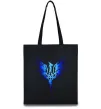 Еко-сумка Герб птах блакитний Чорний Еко-сумка Герб птах блакитний Чорний фото