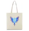 Еко-сумка Герб птах блакитний Бежевий Еко-сумка Герб птах блакитний Бежевий фото
