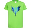 Детская футболка Герб птах блакитний Лаймовый Детская футболка Герб птах блакитний Лаймовый фото