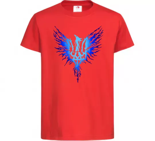 Детская футболка Герб птах блакитний Красный фото