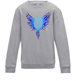 Детский Свитшот Герб птах блакитний