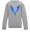 Детский Свитшот Герб птах блакитний Серый меланж фото