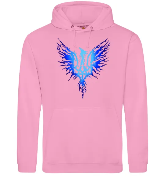 Жіноча толстовка (худі) Герб птах блакитний Рожевий фото