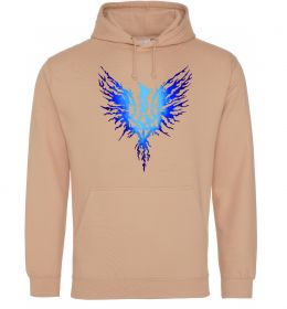 Жіноча толстовка (худі) Герб птах блакитний Жіноча толстовка (худі) Герб птах блакитний