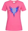 Женская футболка Герб птах блакитний Ярко-розовый фото