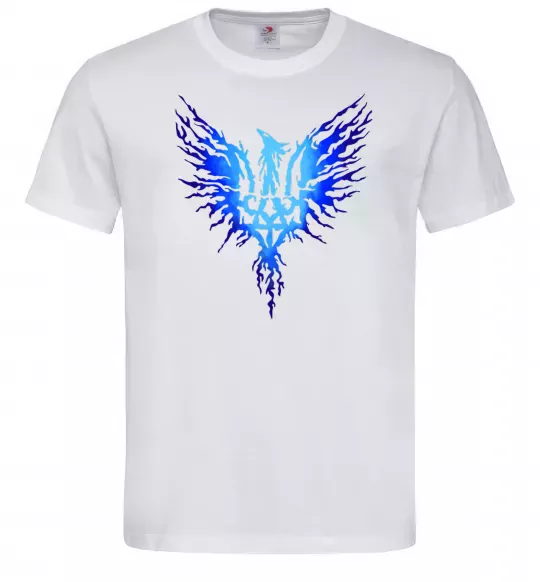 Чоловіча футболка Герб птах блакитний Білий фото