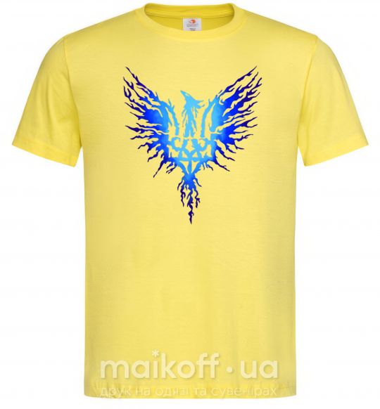 Мужская футболка Герб птах блакитний Лимонный фото