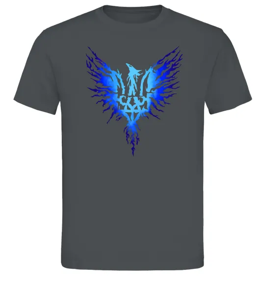 Чоловіча футболка Герб птах блакитний Графіт фото