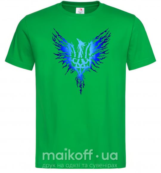 Чоловіча футболка Герб птах блакитний Зелений фото