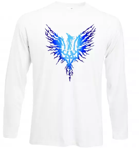 Лонгслив Герб птах блакитний Белый фото