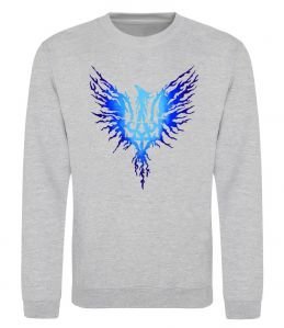 Свитшот Герб птах блакитний