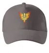 Кепка Герб птах жовтий Серый фото