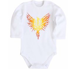 Дитячий бодік Герб птах жовтий