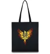 Эко-сумка Герб птах жовтий Черный фото
