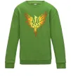 Детский Свитшот Герб птах жовтий Лаймовый фото