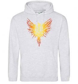 Чоловіча толстовка (худі) Герб птах жовтий