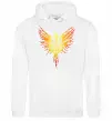 Женская толстовка (худи) Герб птах жовтий Белый фото